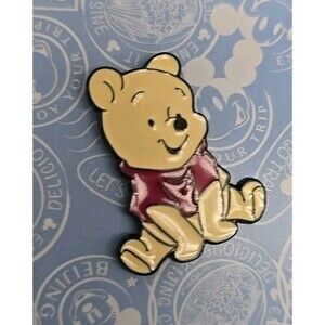 NEW Disney Trading Pin With Playing Card Baby Pooh Bear